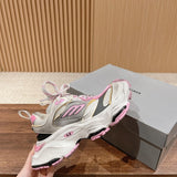 Balenciaga Beige Low-Top Sneakers - Side Profile View