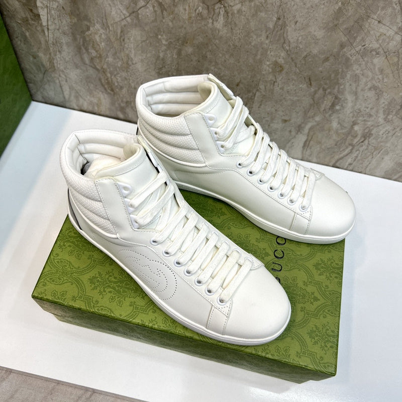 Gucci crisp white luxury sneakers view 7 everyday casual design