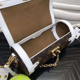 Front view of statement chic women's handbag – women's designer-style accessory
