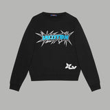 Back view of Louis Vuitton luxury clothing with signature branding