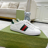 Gucci Designer sneakers in fresh white-and-black streetwear statement look front view