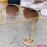 Lifestyle view of Louis Vuitton unisex sunglasses