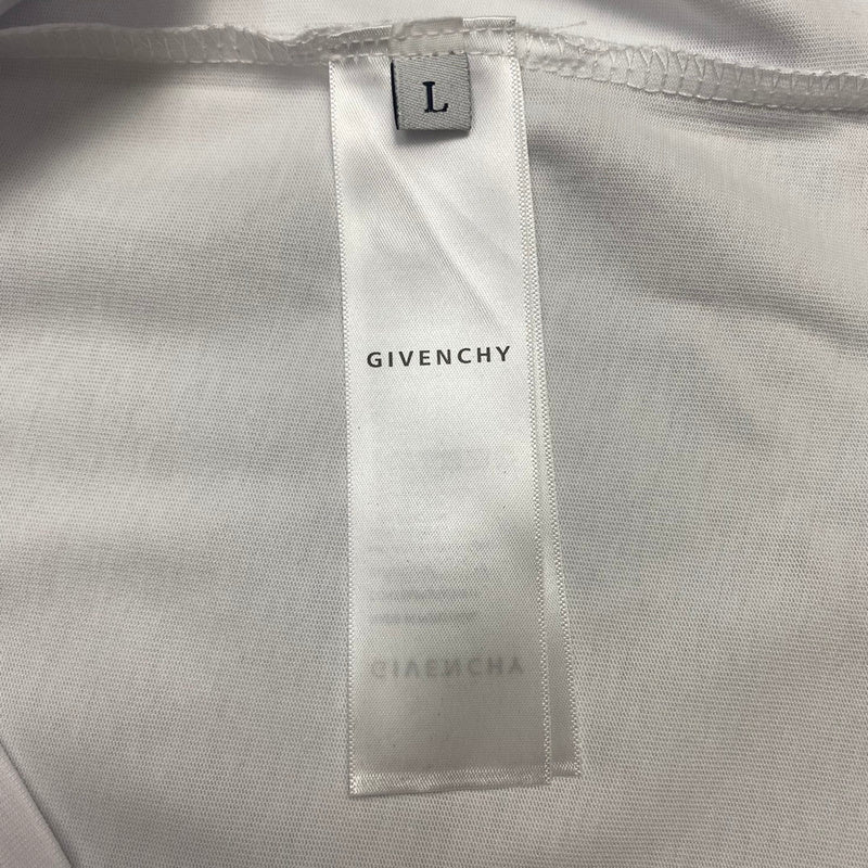 Front view of Givenchy luxury clothing with monogram-inspired silhouette