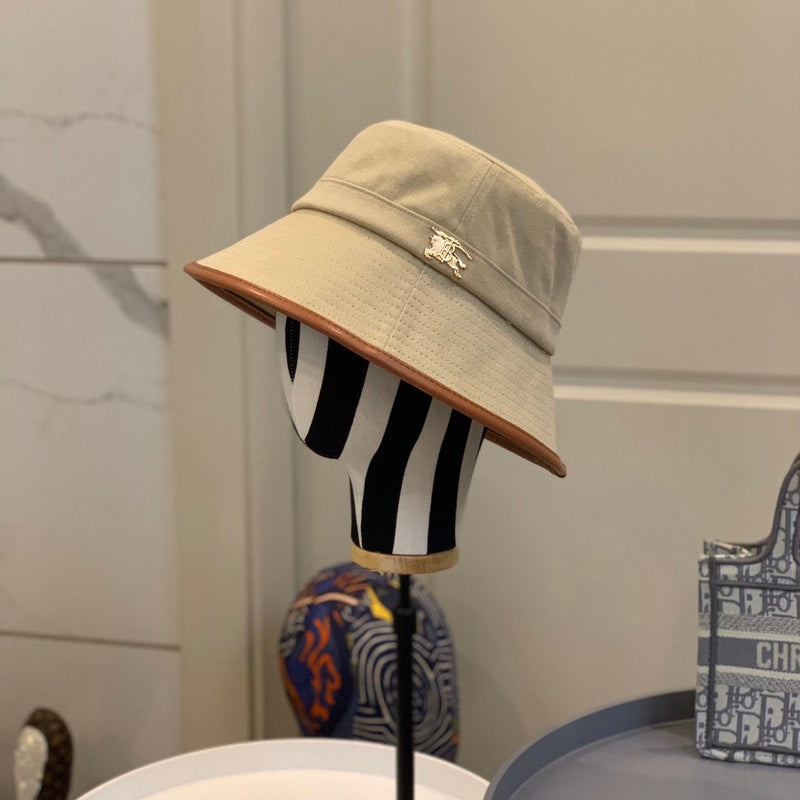 Close-up detail view of Burberry unisex cap