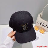 Close-up detail view of Louis Vuitton unisex cap