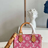 Side profile of premium sleek women's handbag – women's everyday handbag