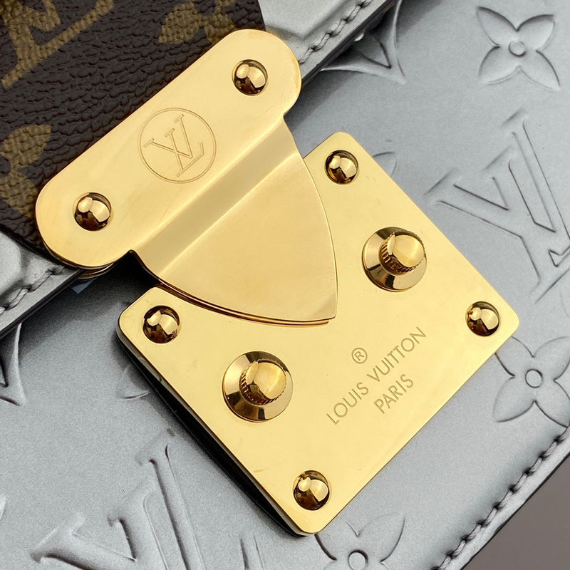 Top view of structured everyday-luxe women's handbag – women's luxury handbag
