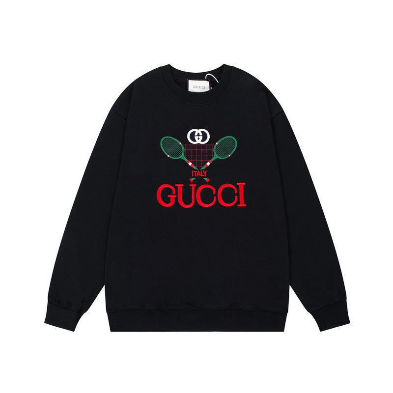 Front view of Gucci luxury clothing with contemporary cut