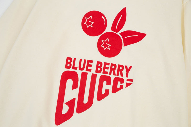 Flat lay presentation of Gucci luxury clothing with streetwear-inspired cut
