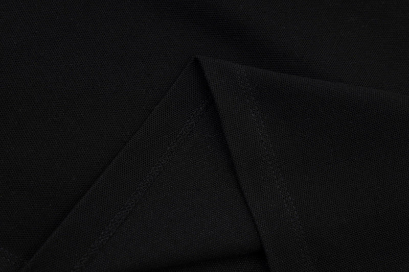Back view of Polo cotton polo shirt with logo-detail design