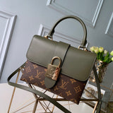 Front view of premium classic women's handbag – women's premium purse