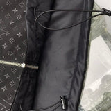 Side profile of Louis Vuitton luxury clothing with tailored silhouette