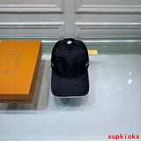 Close-up detail view of Louis Vuitton unisex cap