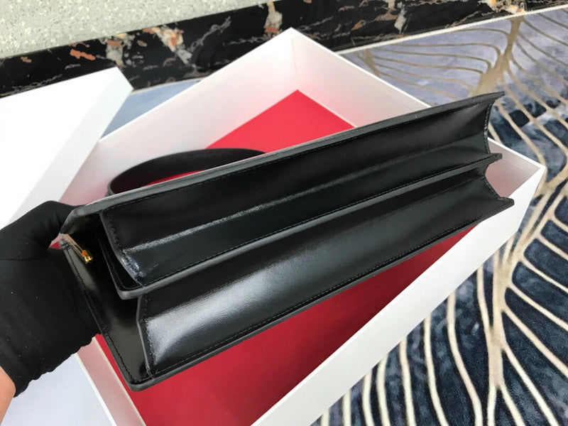 Top view of premium polished women's handbag – women's designer-style accessory