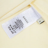 Close-up detail shot of Gucci luxury clothing with tailored silhouette