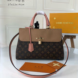 Side profile of chic signature women's handbag – women's luxury handbag
