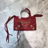 Effortless Faux Leather Handbag - Premium Craftsmanship Detailing | Women's Designer-Inspired Purse #702 - back view (image 4) of designer-inspired handbag