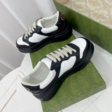Gucci two-tone luxury sneakers view 7 sleek tonal finish
