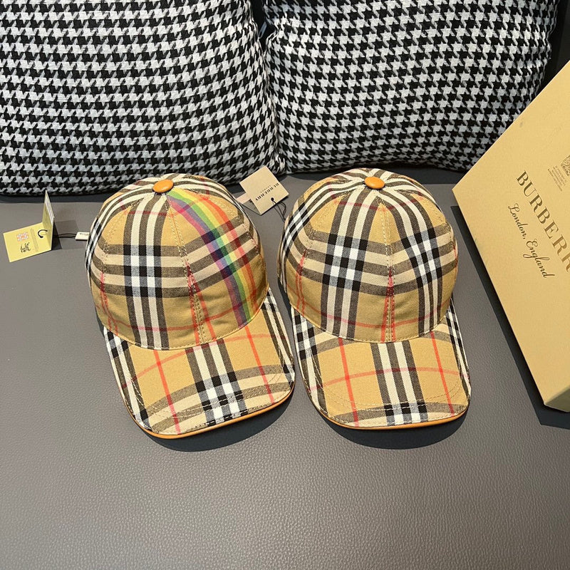 Side view of Burberry unisex cap