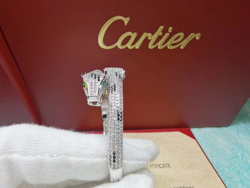 Close-up detail view of Cartier unisex jewelry piece