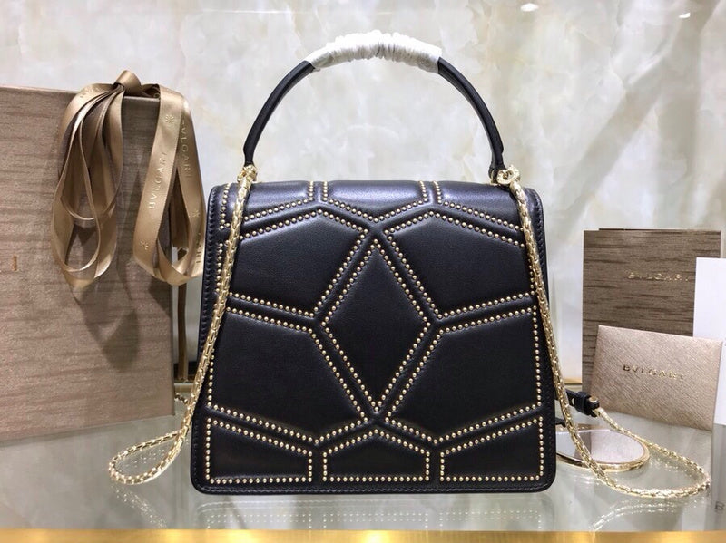 Structured Vegan Leather Handbag - Understated Luxury Look | Women's Fashion Handbag #1790 - side angle view (image 2) of designer-inspired handbag