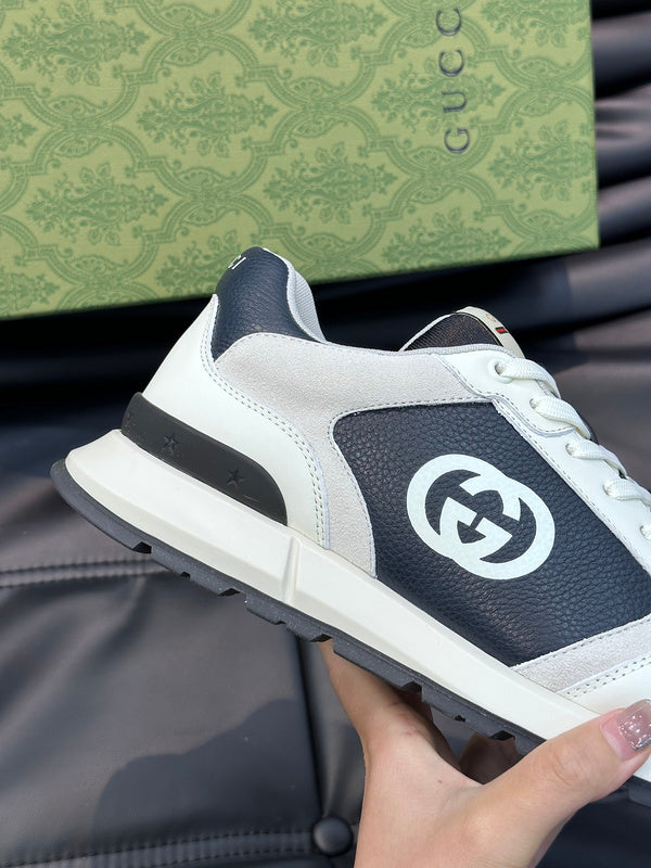 Gucci clean off-white luxury sneakers view 7 padded collar comfort
