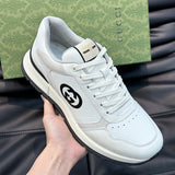 Gucci muted earth tones luxury sneakers view 7 heritage-inspired look