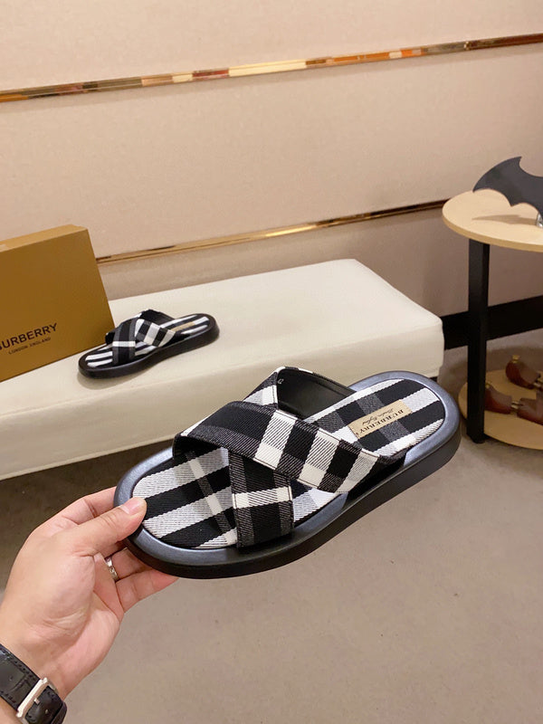 Burberry Nude Slip-On Sneakers - Heel Detail View