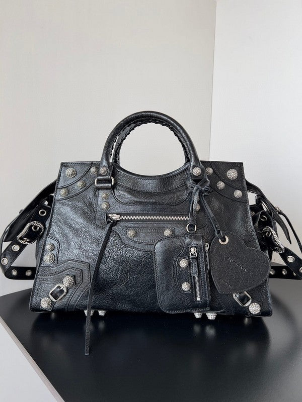 Zivas Charm Streamlined Design Fashion Handbag (Contemporary Shape Language) – Angled View