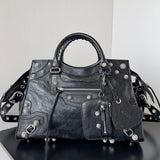 Zivas Charm Streamlined Design Fashion Handbag (Contemporary Shape Language) – Angled View
