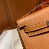 Close-up detail of sculpted bag design