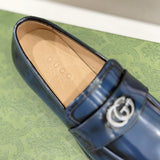 Gucci tonal black luxury sneakers view 4 bold athletic profile