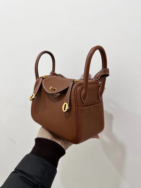 Close-up detail of refined bag design