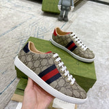 Gucci neutral cream luxury sneakers view 6 sleek tonal finish