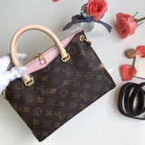 Side profile of elevated classic women's handbag – women's designer-style accessory