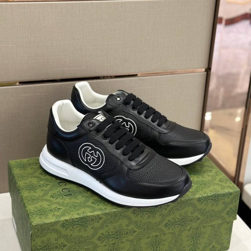 Gucci sneakers detailed view showing premium designer craftsmanship