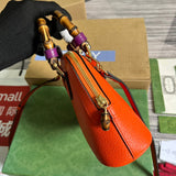 Top view of chic modern women's handbag – women's luxury accessory