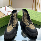 Gucci all-black luxury sneakers view 11 retro runner design