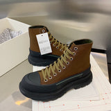 Alexander McQueen Grey Chelsea Boots - Front View