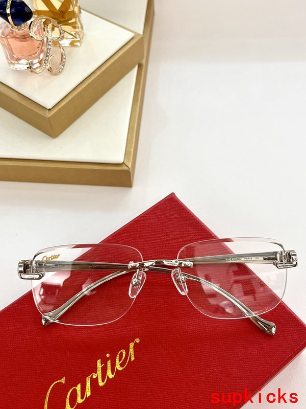 Angled view of Cartier unisex sunglasses