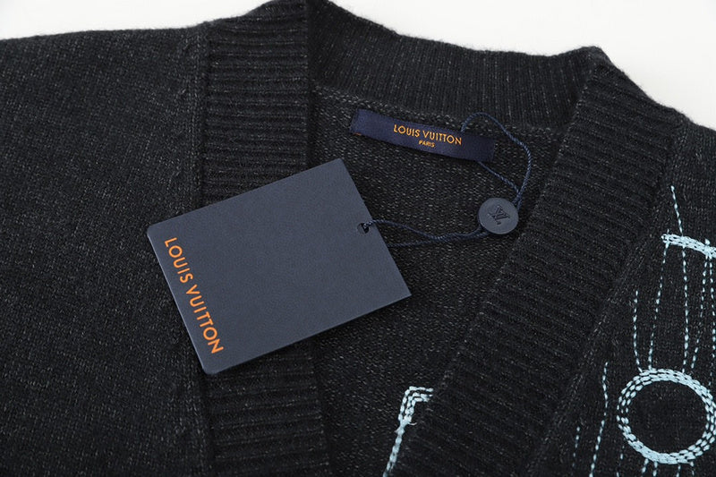 Side profile of Louis Vuitton luxury clothing with relaxed-fit cut