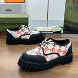 Gucci classic monochrome luxury sneakers view 7 heritage-inspired look
