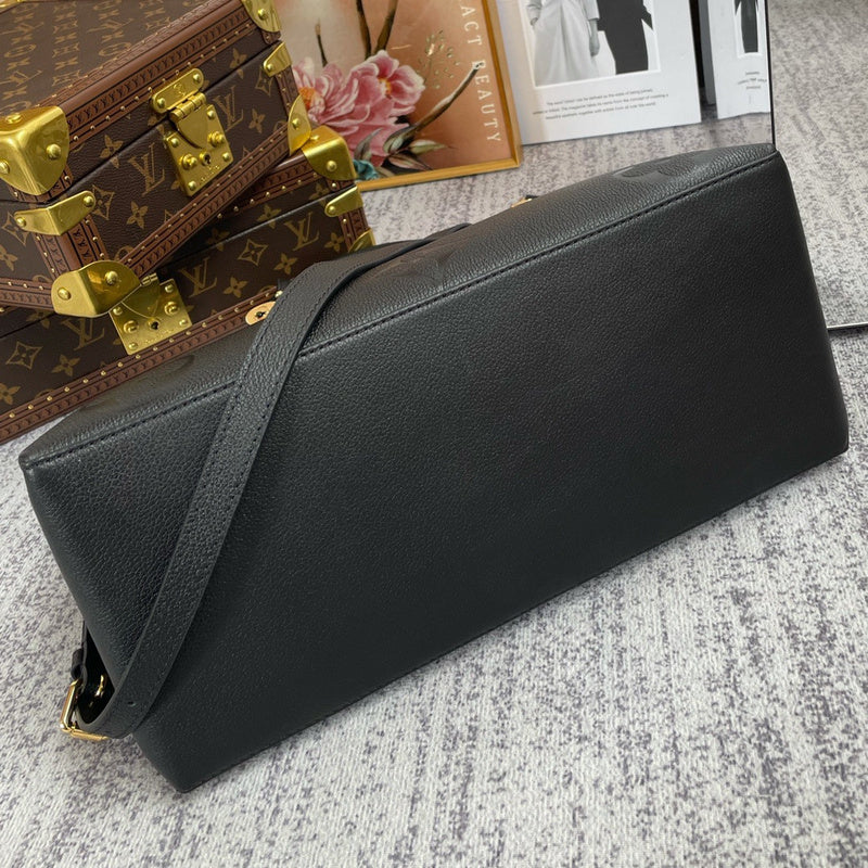 Styled lifestyle shot of refined signature women's handbag – women's designer-style accessory