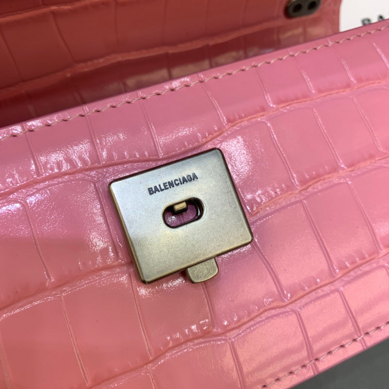Statement Vegan Leather Handbag - Smooth Faux-Leather Exterior | Women's Premium Handbag #415 - styled full view (image 7) of designer-inspired handbag