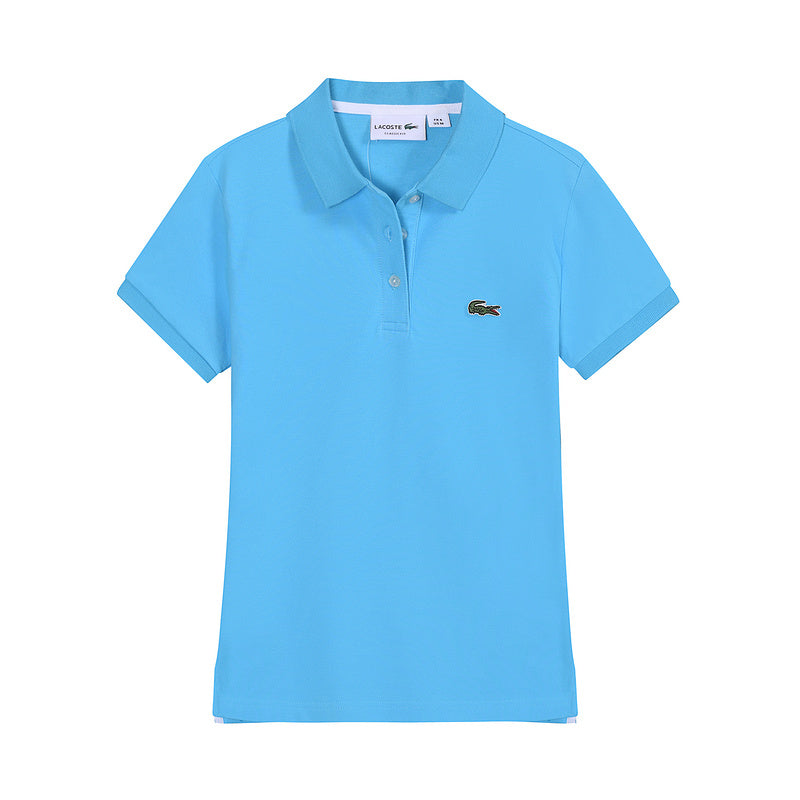 Front view of Lacoste luxury clothing with tailored silhouette