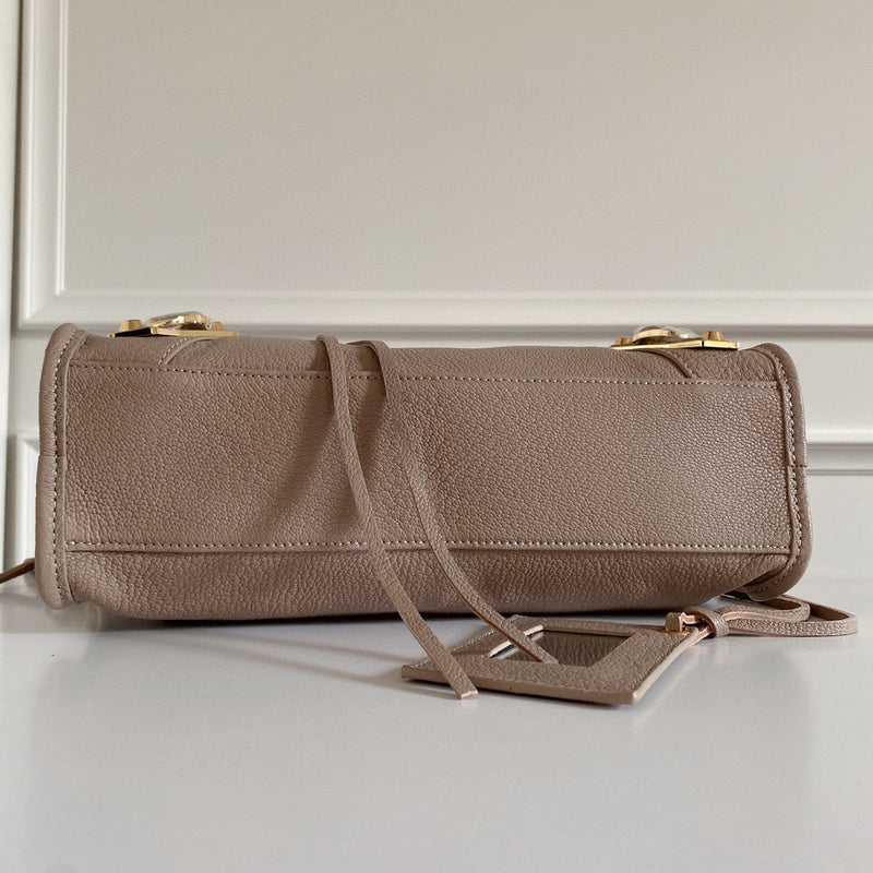 Zivas Charm Polished Finish Fashion Handbag (Refined Modern Silhouette) – Interior View