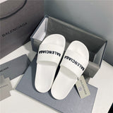 Balenciaga Tan Flat Thong Sandals - Detail Shot of Craftsmanship