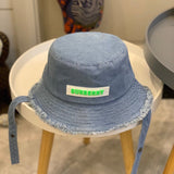 Close-up detail view of Burberry unisex cap