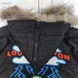 Front view of Louis Vuitton luxury clothing with everyday silhouette