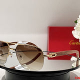Angled view of Cartier unisex sunglasses